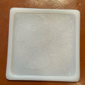 McKee Milk Glass Poppy Trivet